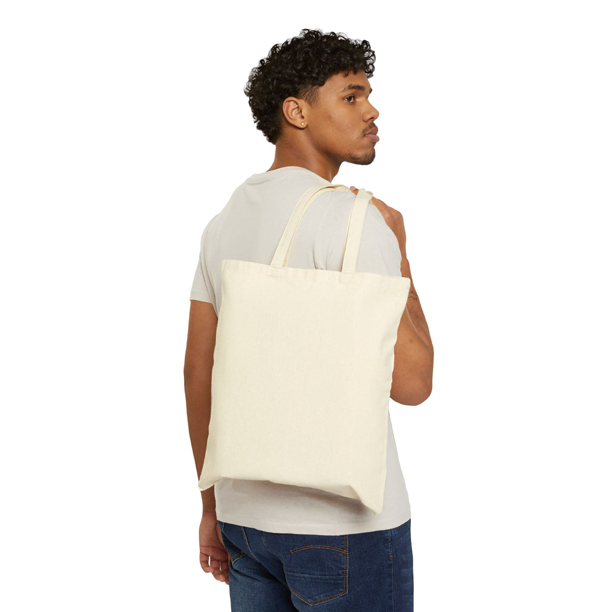 Tote Bag — "I May Be A Lot Of Things But Being On Time Is Not One Of Them" Canvas Shopper